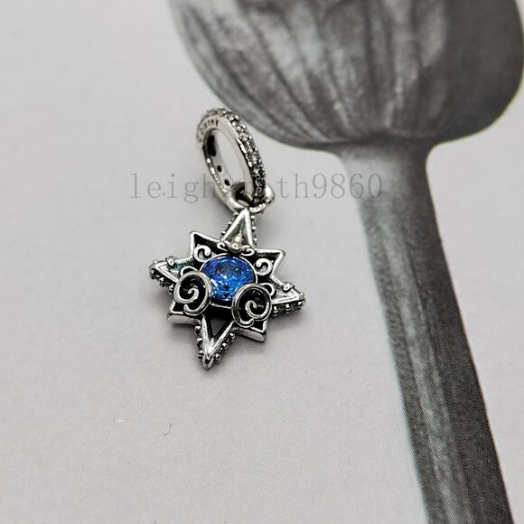 Pandora Cinderella Blue Star Pendant - Picture 6 of 6
